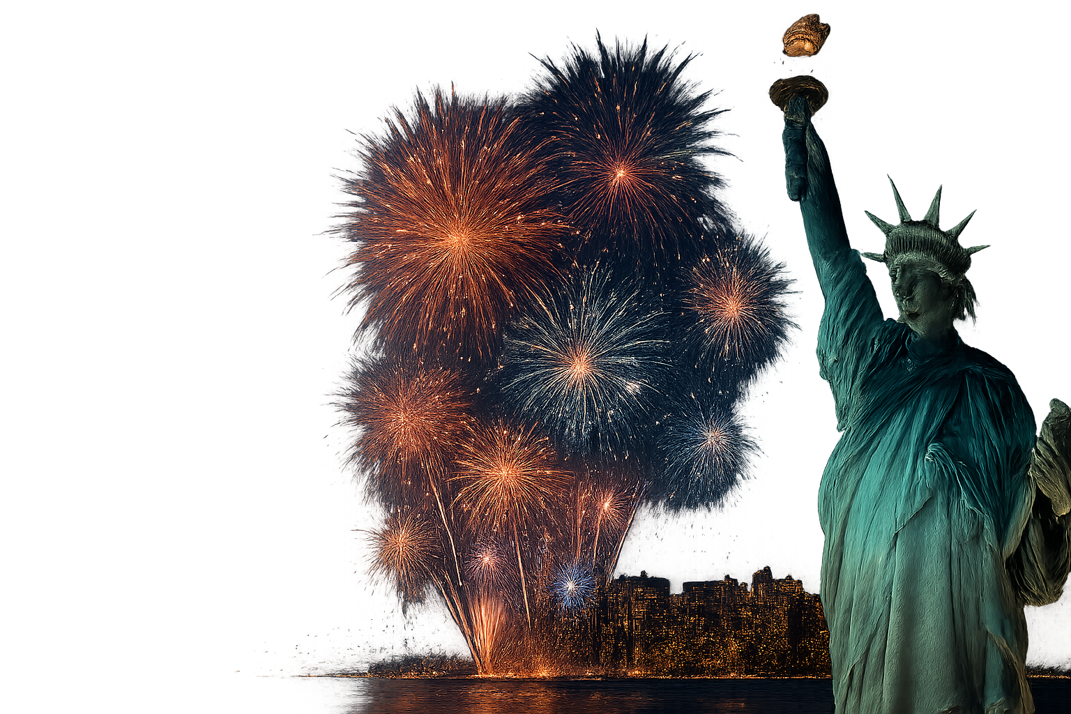 New Year celebration fireworks